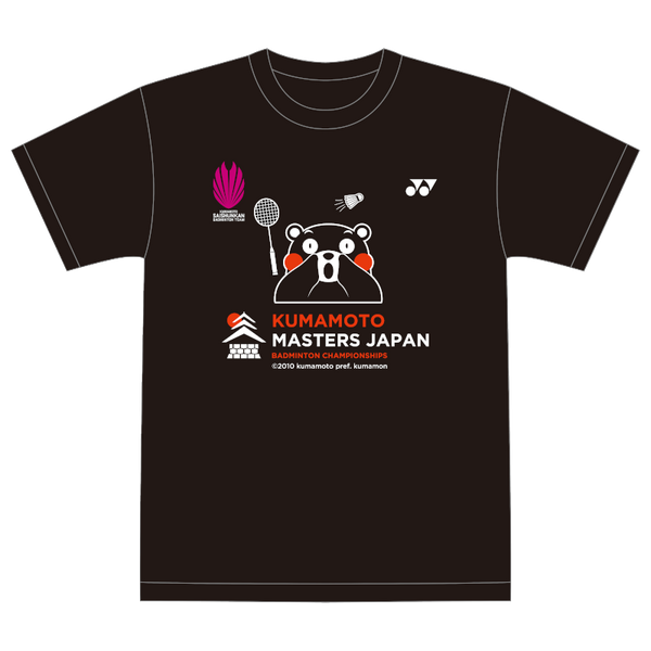 【再春館製薬所バドミントンチーム】YONEX熊本マスターズジャパン カモンTシャツ くまモンver.